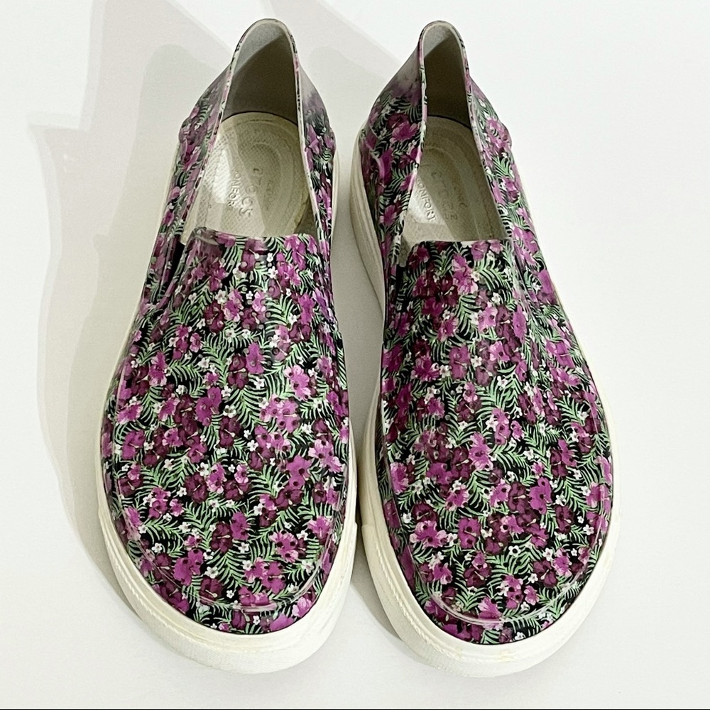 CROCS Citilane Roka Graphic Floral Print Slip On Loafers size w7 - Picture 4 of 10